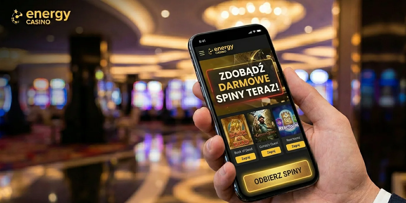 Promocja darmowe spiny Energy Casino na telefonie