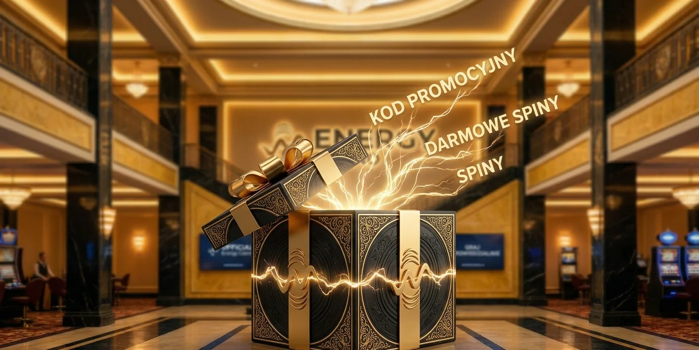 Energy Casino kod promocyjny - skrzynka prezentów z darmowymi spinami